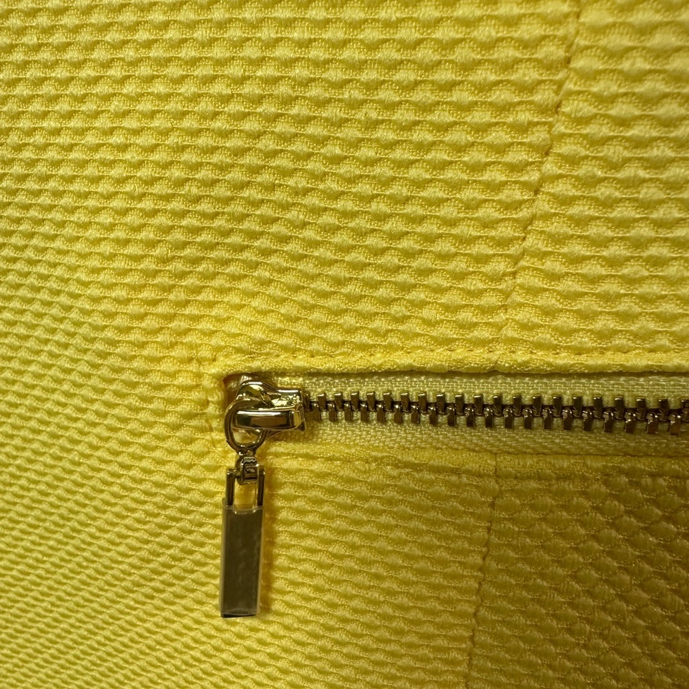 Kasper Yellow Textured Blazer and Floral Dress - Picture 3 of 4